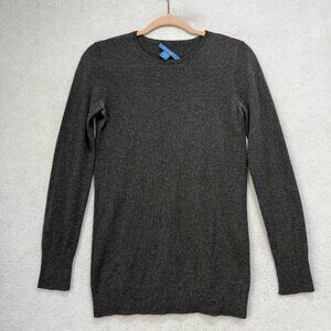 White Warren Sweater Womens Small Gray Cashmere Crewneck Pullover Lightweight